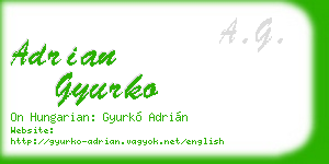 adrian gyurko business card